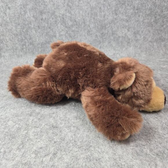 Calplush Brown Bear Plush Grizzly 14" Laying Stuffed Animal Toy Vintage Tags - Picture 2 of 9